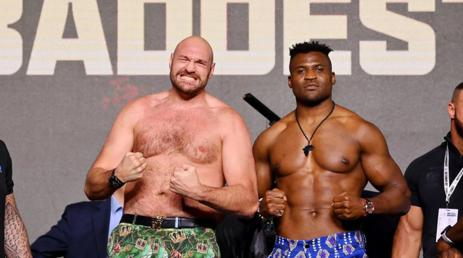 Tyson Fury and Francis Ngannou 2